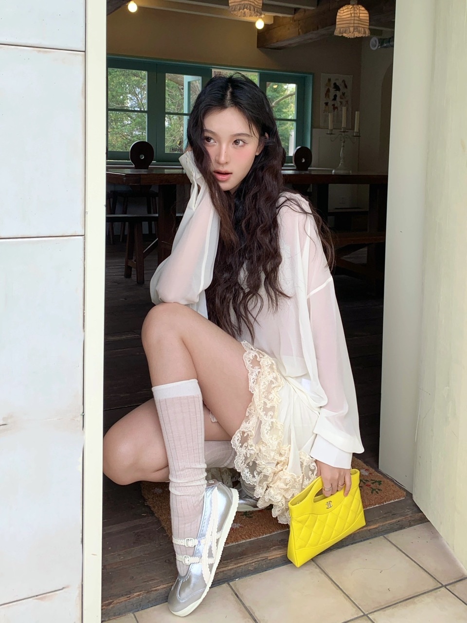 Onitsuka Tiger Mexico 66 TGRS 銀奶油 奶油白 米白 灰銀 瑪莉珍 涼鞋 鬼塚虎 女鞋 1182A660-020 / 調貨