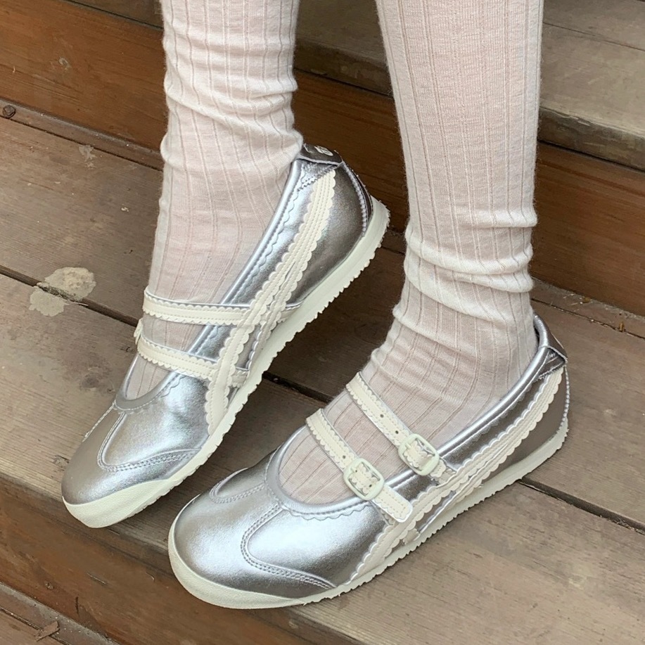 Onitsuka Tiger Mexico 66 TGRS 銀奶油 奶油白 米白 灰銀 瑪莉珍 涼鞋 鬼塚虎 女鞋 1182A660-020 / 調貨