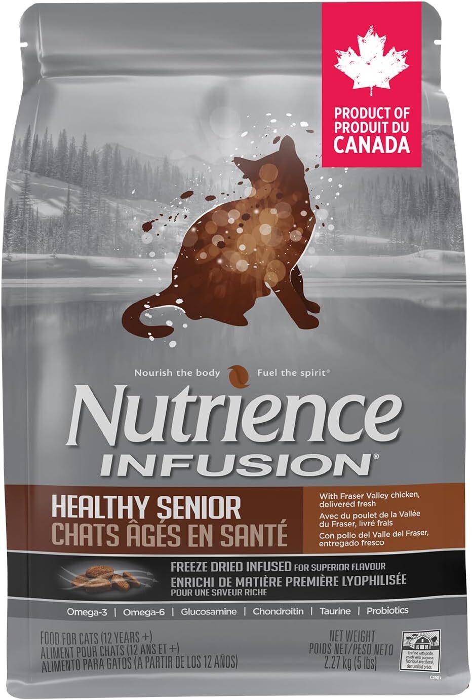Nutrience Infusion Healthy Senior Cat Food Canadian Chicken 2.27kg