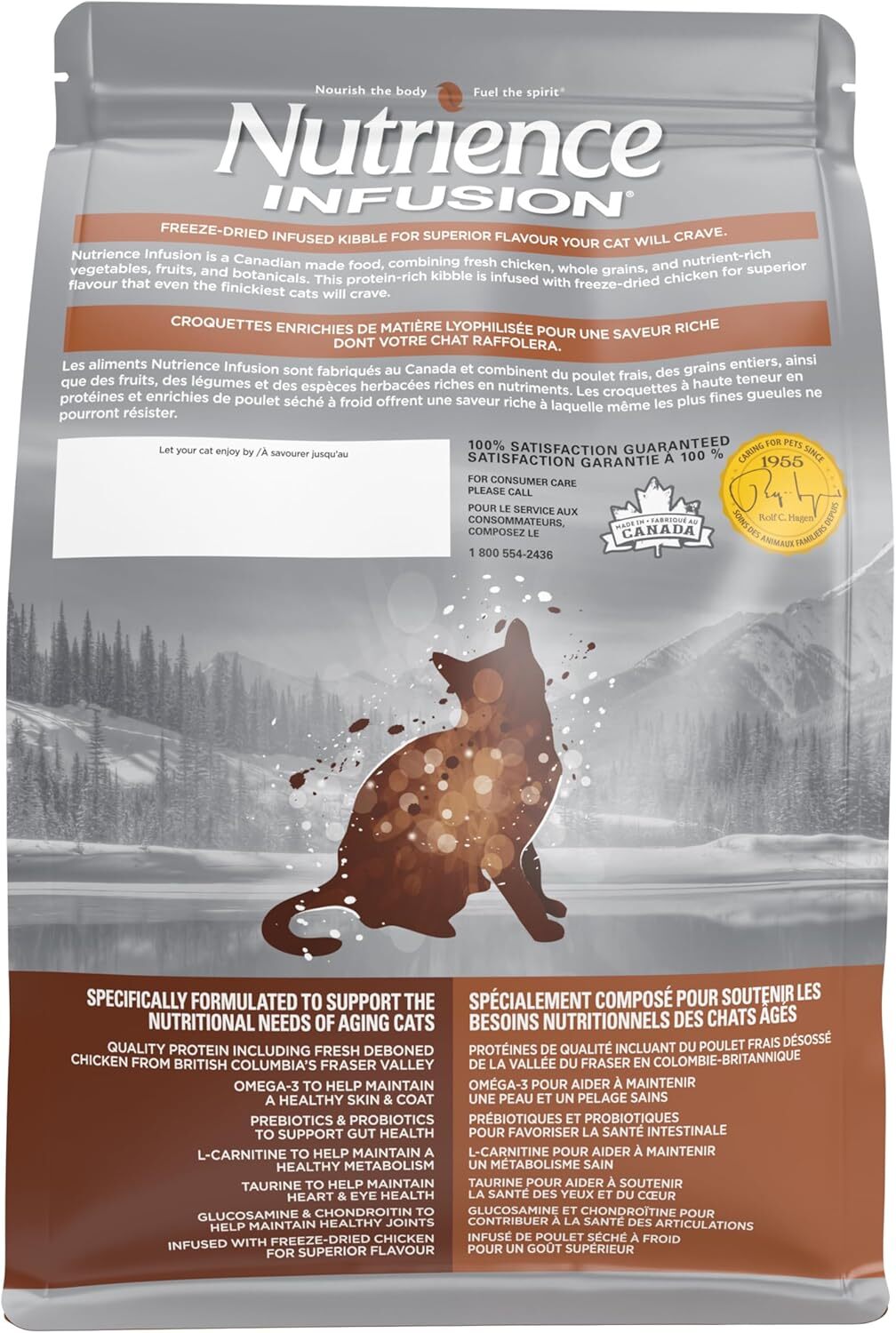 Nutrience Infusion Healthy Senior Cat Food Canadian Chicken 2.27kg