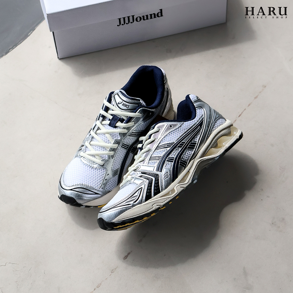 聯名款 JJJJOUND X ASICS 亞瑟士 GEL-KAYANO 14 白銀黑 / 白海軍藍 1203A961-100-101
