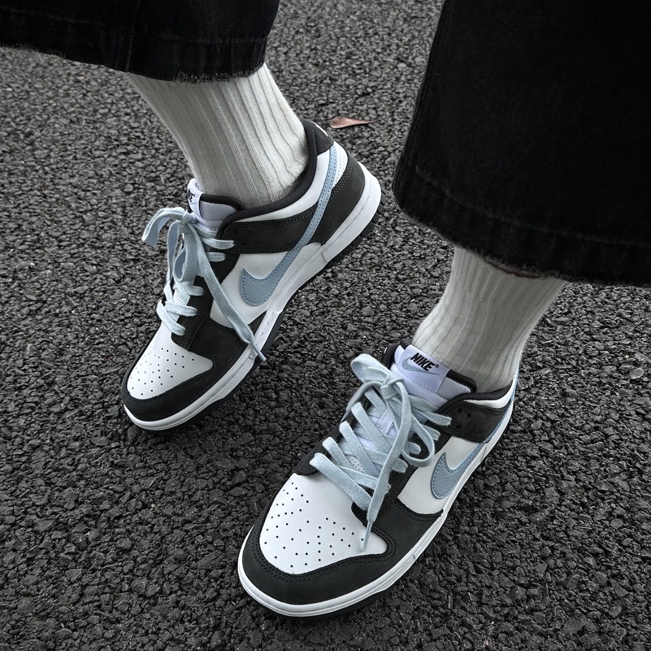 NIKE DUNK LOW 水藍 黑白 低筒 休閒鞋 耐吉 男鞋 IB3079-100