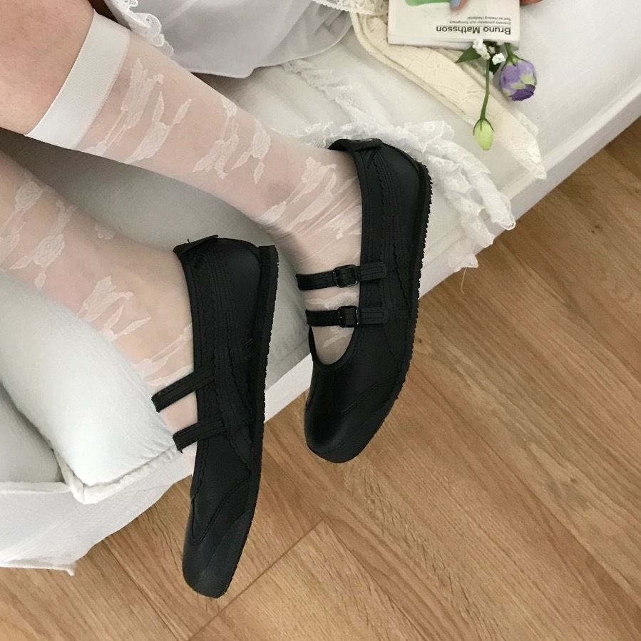 Onitsuka Tiger Mexico 66 TGRS 全黑 黑色 瑪莉珍 涼鞋 鬼塚虎 女鞋 1182A660-001 / 調貨