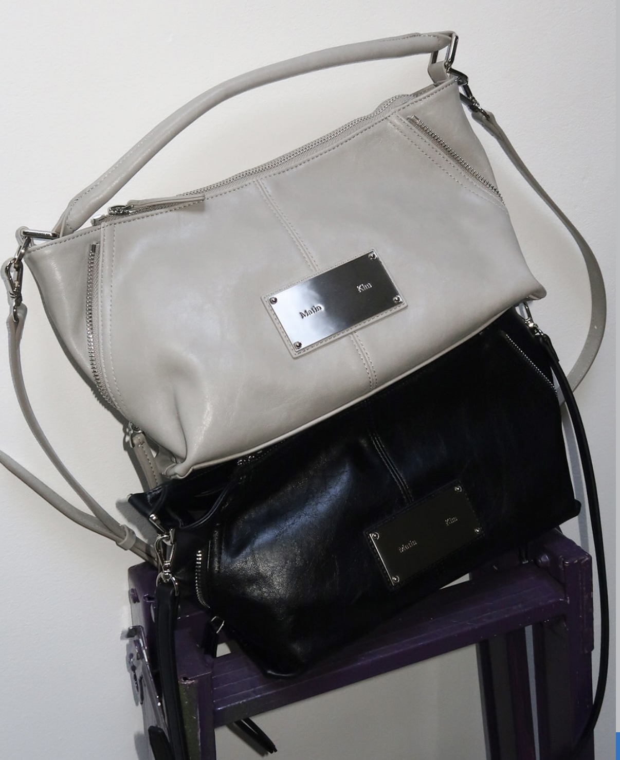 PRE ORDER) MATIN KIM SIDE ZIPPER TWO WAY BAG