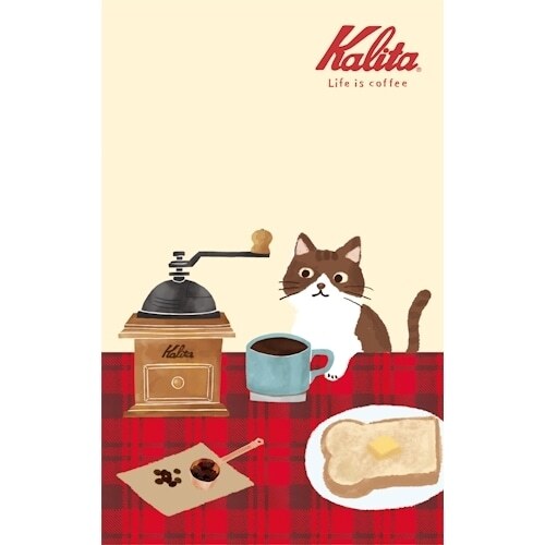 古川紙工｜Kalita 咖啡貓貓 方格筆記本 (四款可選)