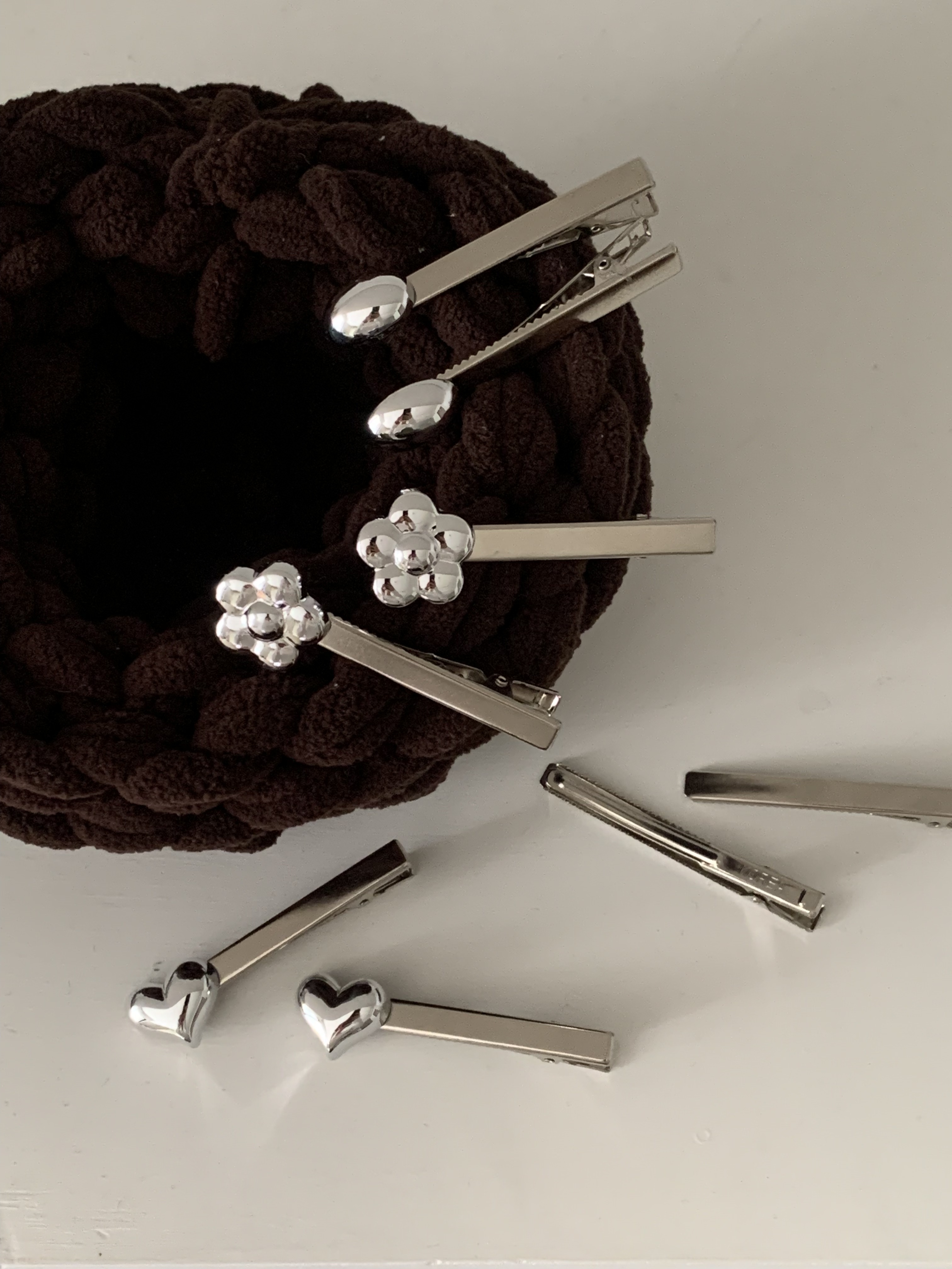 種草韓國手工髮夾（一對兩隻）