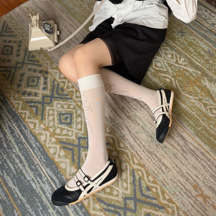 Onitsuka Tiger Mexico 66 TGRS 黑奶油 米白 焦糖底 瑪莉珍 涼鞋 鬼塚虎 女鞋 1182A678-001 / 調貨