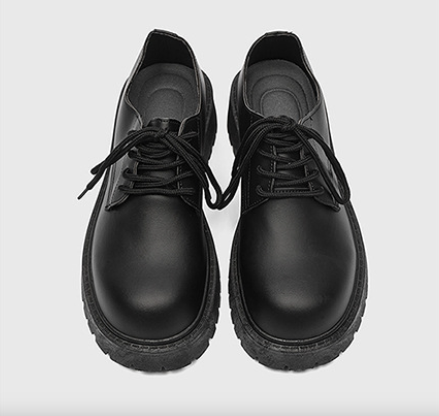 （霧面）5cm厚底增高皮鞋，小個子穿搭顯高必備德比鞋