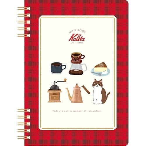 古川紙工｜Kalita 咖啡貓貓 B6線圈筆記本 (兩款可選)