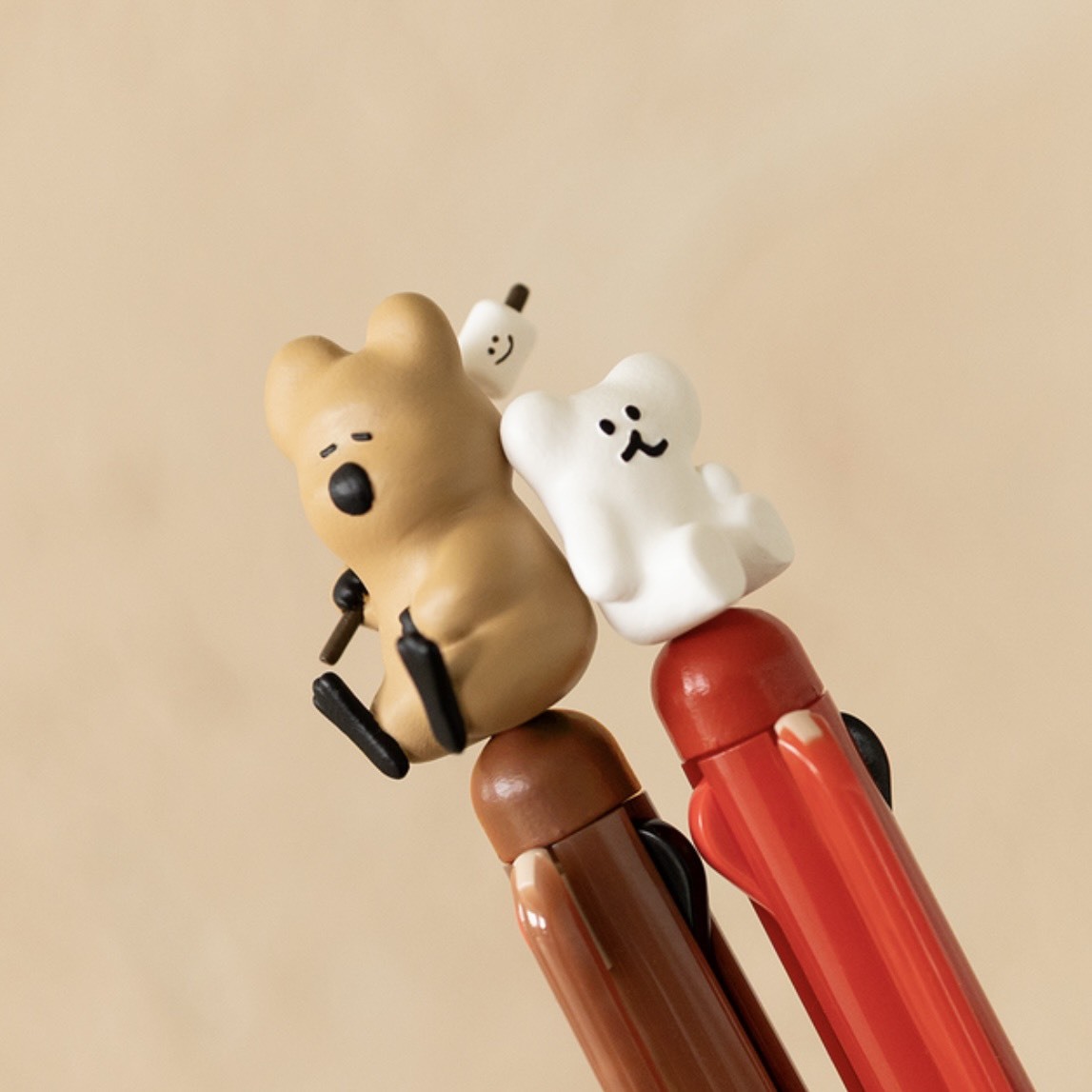 韓國 DINOTAENG 短尾袋鼠 三色 造型原子筆