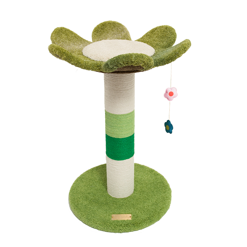 貓爬架 (花)-漸變綠