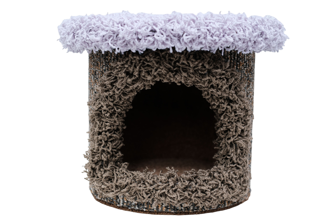 貓爬架 (蘑菇)-深棕淺紫