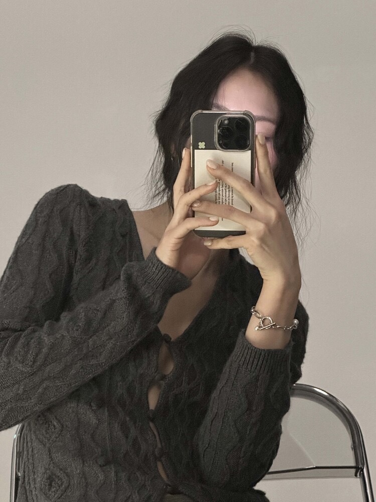 韓國 OFUSE pearl drop bracelet 鋼 克羅心 珍珠 古巴鍊 手鍊