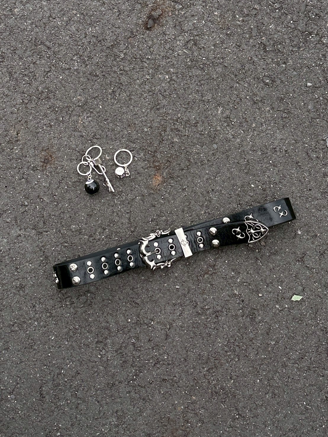 復古雕花 重工朋克铆丁皮帶