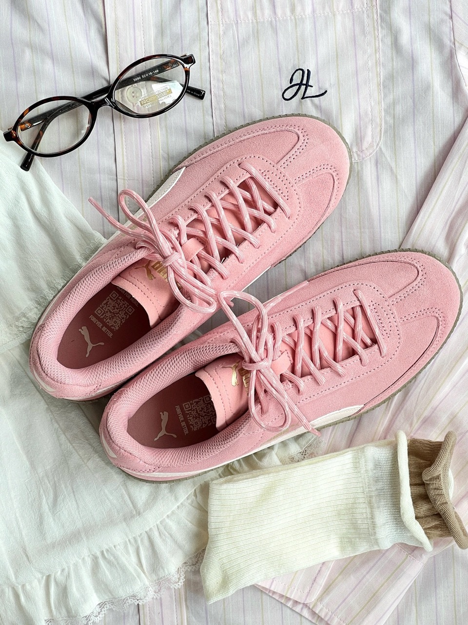 PUMA 9-T SUEDE 蜜桃粉 淡粉 焦糖底 女鞋 406756-02 / 預購