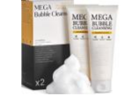 KE613   hetras Mega Bubble Cleansing Foam 泡泡潔顏乳2入組  420ml