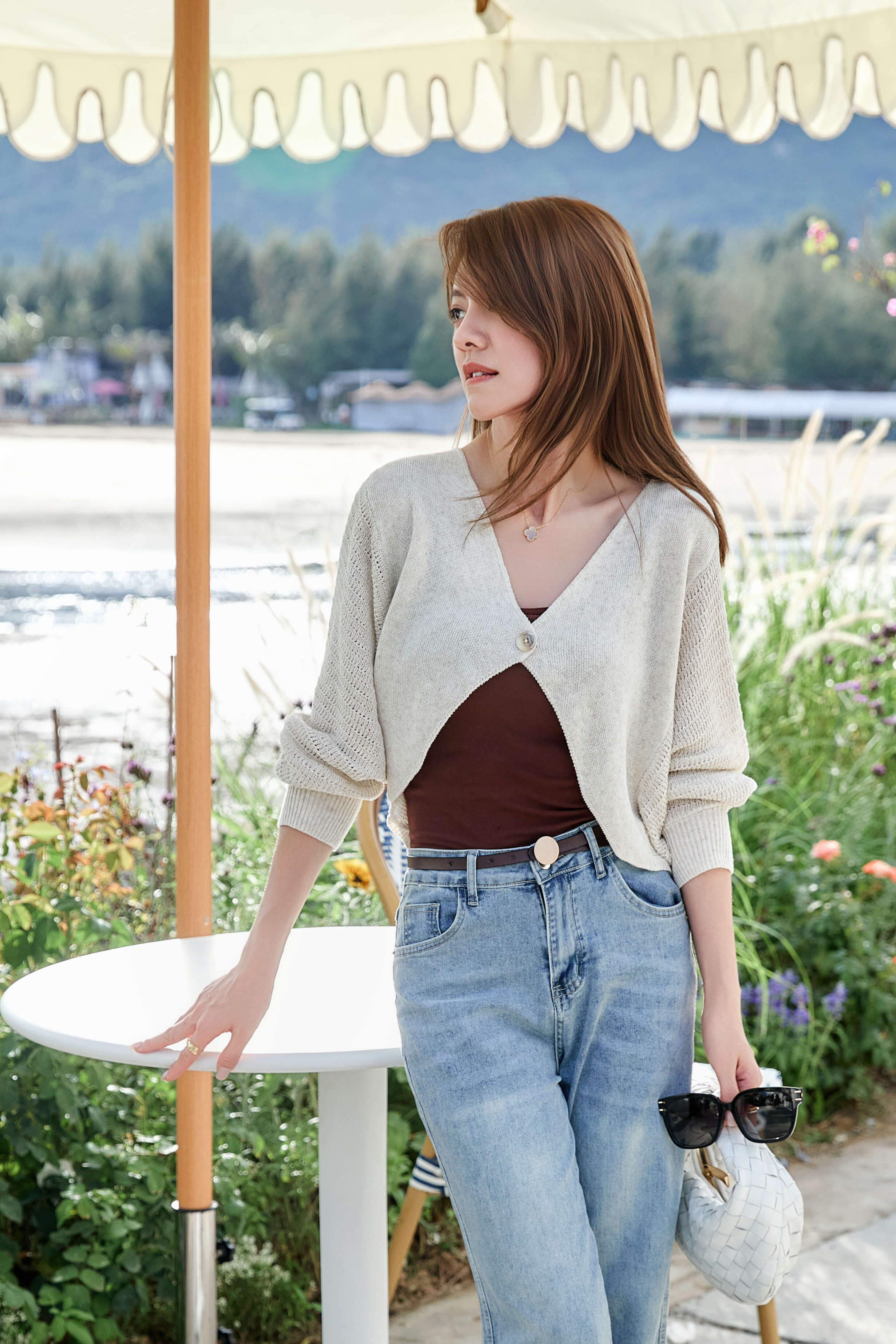 Batwing Sleeve Crop Cardigan_KN257L02