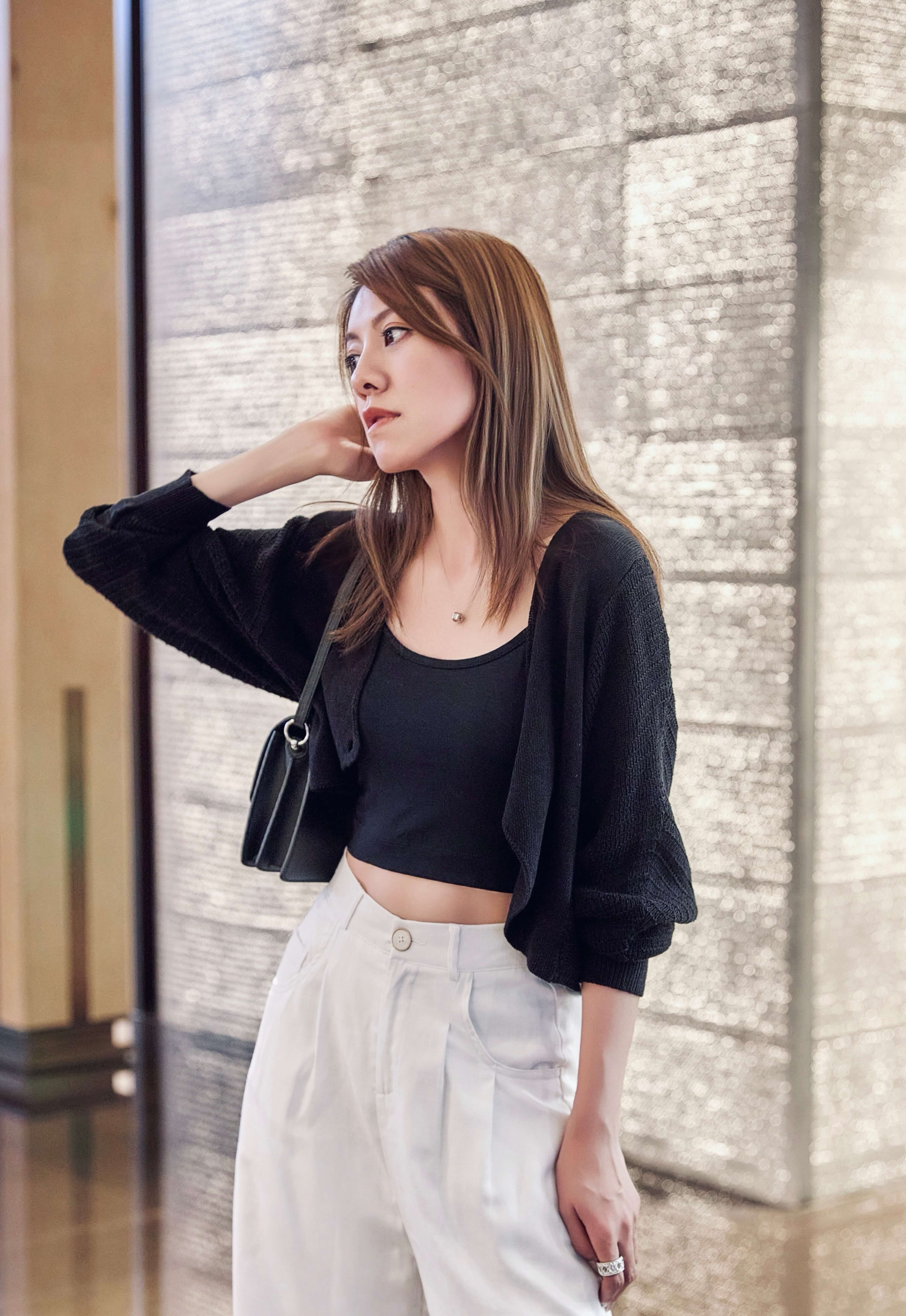 Batwing Sleeve Crop Cardigan_KN257L02