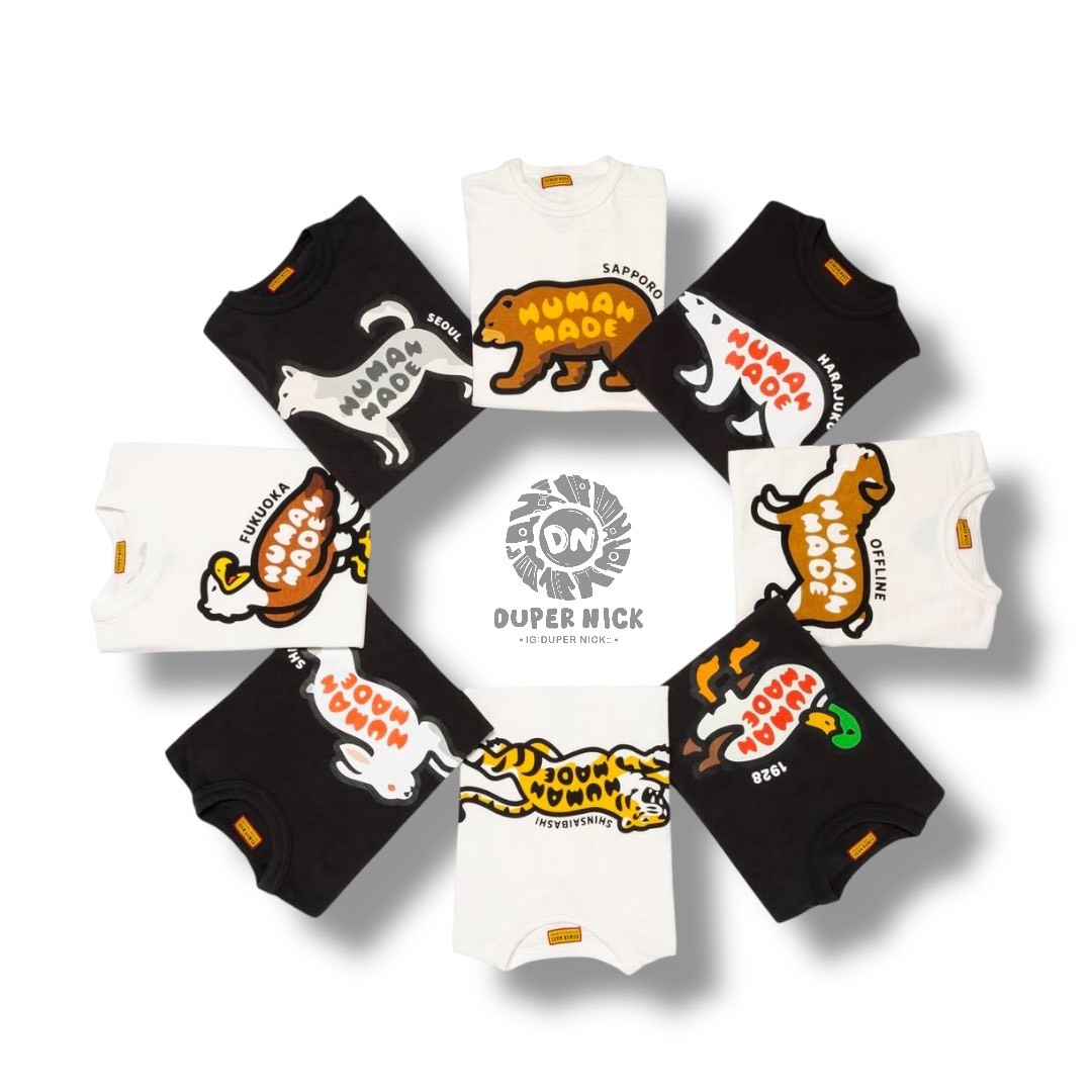 HUMAN MADE 地區店鋪限定動物短袖 - 2025年新款