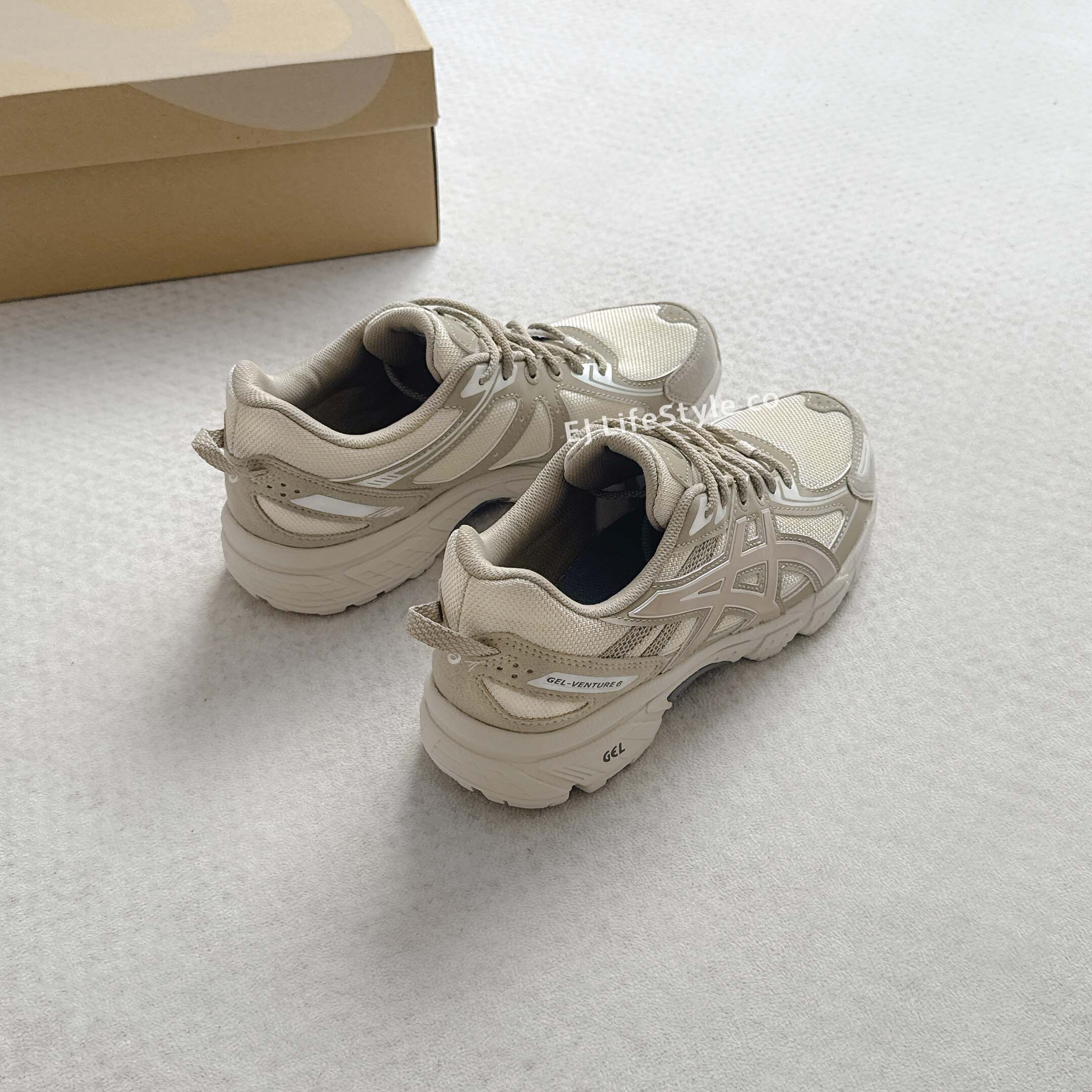 ASICS GEL-VENTURE 6 煙灰卡其 灰綠 灰底 銀邊 男女鞋 1203A438-030 / 調貨