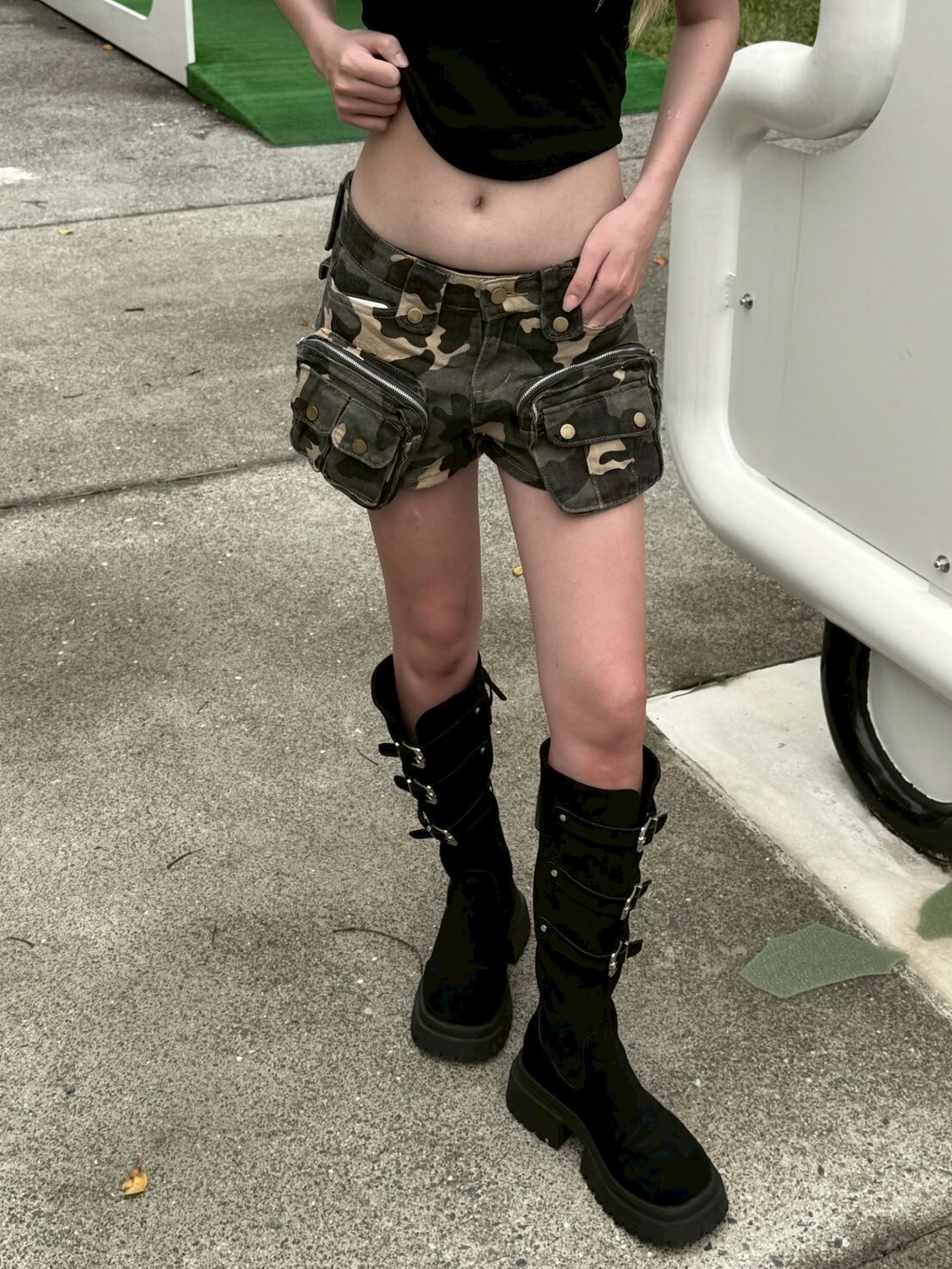 金牌特務🌪️ 重工大口袋 迷彩工裝短褲
