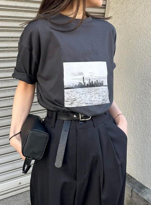 SELECT MOCA アソートプリントオーバーサイズTシャツ【by SON】炭灰Free Size（30001487）