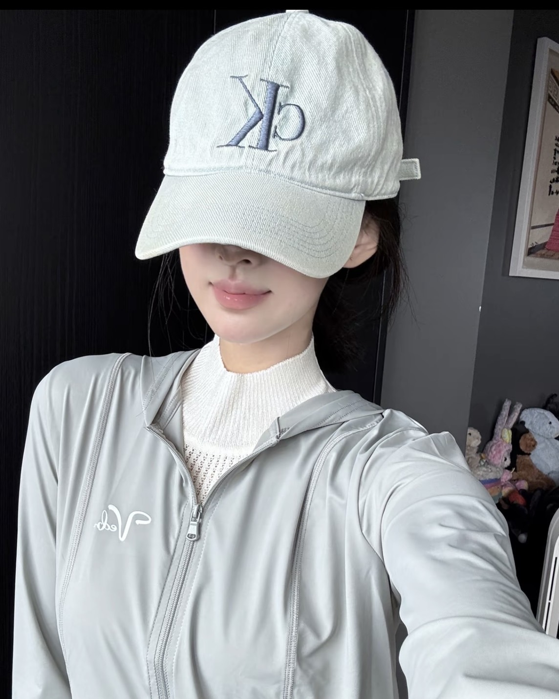 【預購】CALVIN KELIN 刺繡LOGO 棒球帽 天藍色 4G5017G460