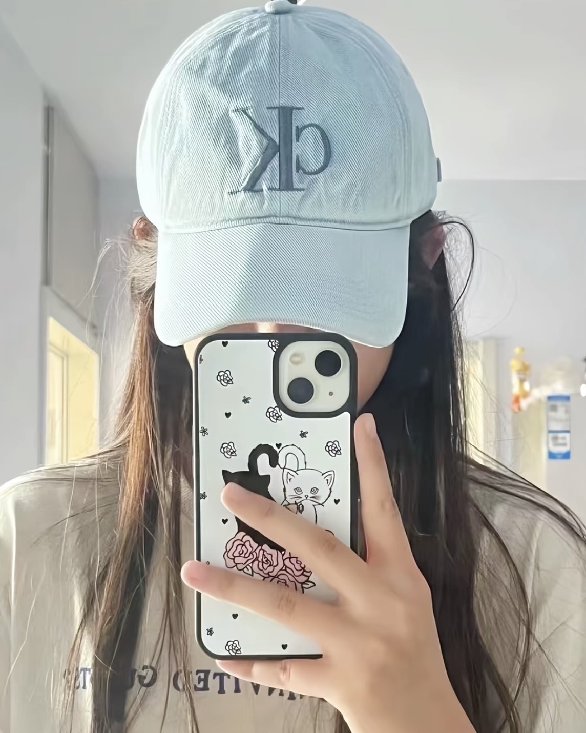 【預購】CALVIN KELIN 刺繡LOGO 棒球帽 天藍色 4G5017G460