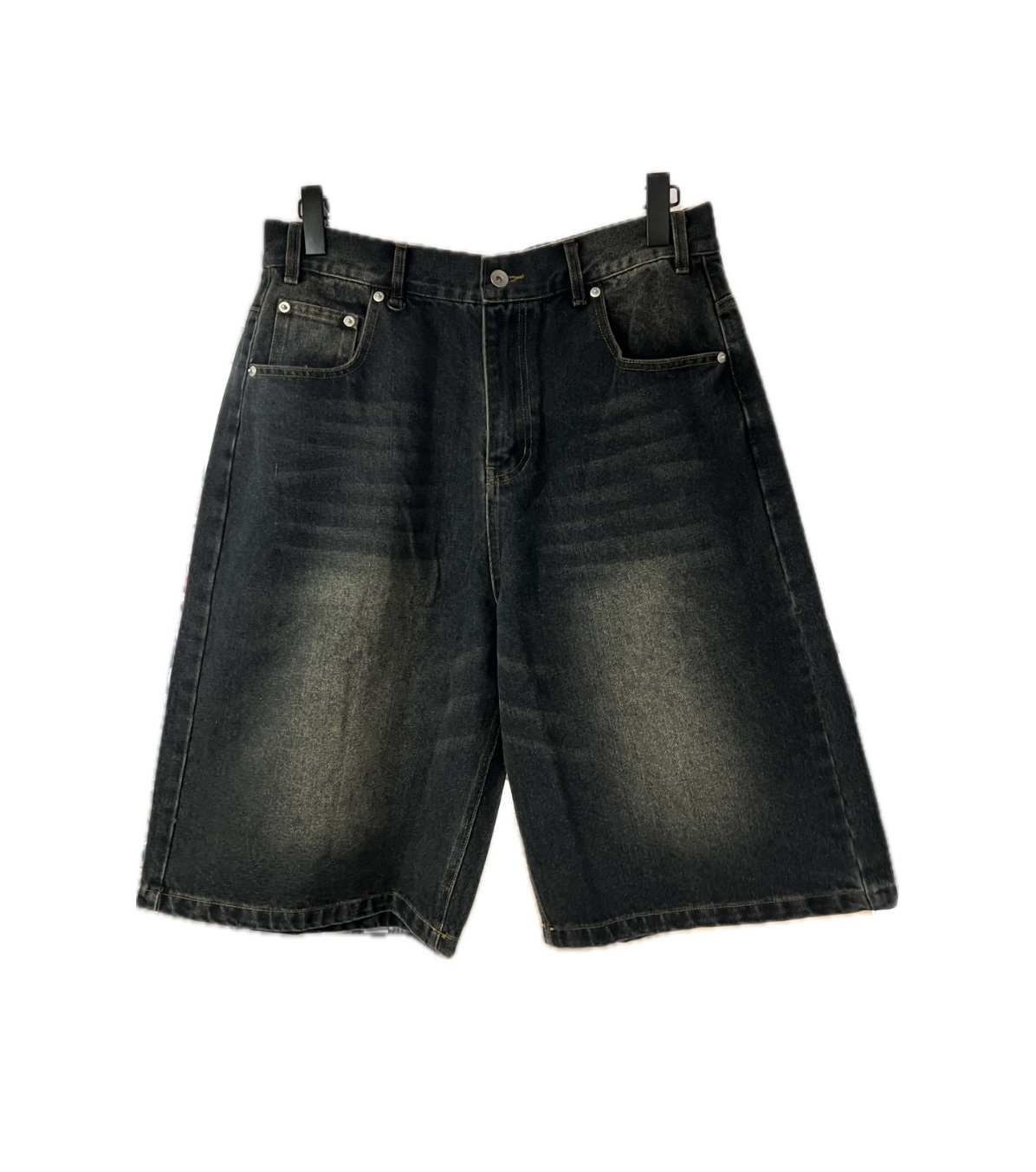 水洗七分牛仔褲