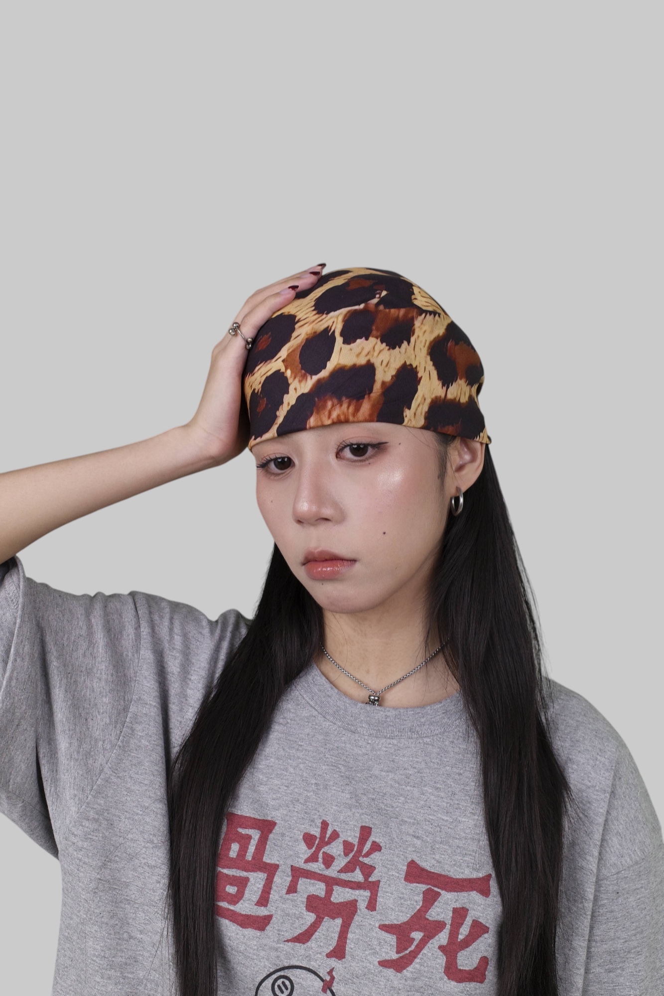 『Always_Good』慾 豹紋 頭巾