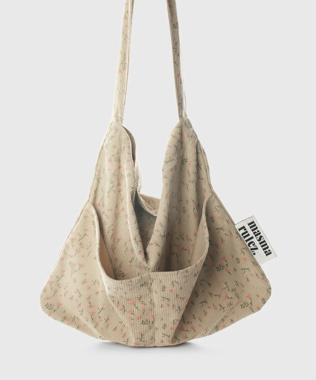 ★masmarulez★ Rabbit eco bagPeony garden Rabbit eco bag_Wide yellow : Masmarulez [마스마룰즈]