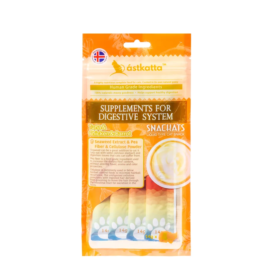 貓肉泥-吞拿魚雞肉紅蘿蔔營養肉泥 (腸道護理配方) (14gx4包)