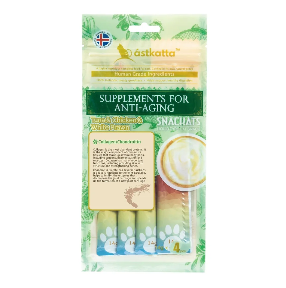 貓肉泥-吞拿走地雞白蝦醬 (增強活力配方) (14gx4包)