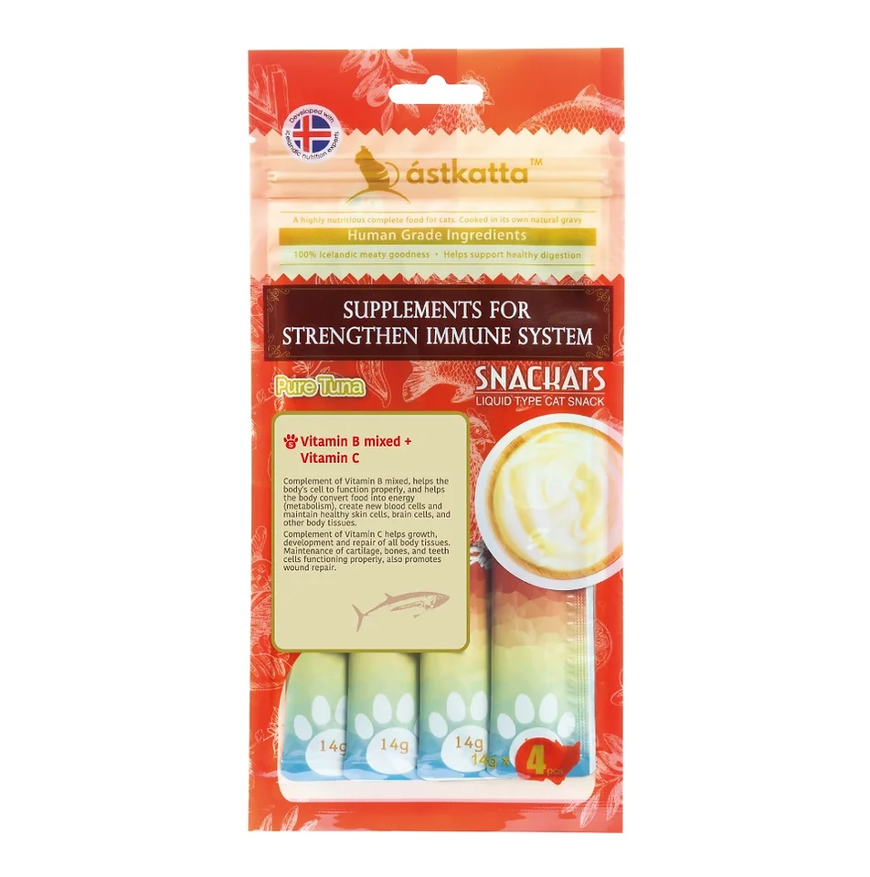 貓肉泥-白鰹吞拿魚醬 (強化免疫力配方) (14gx4包)