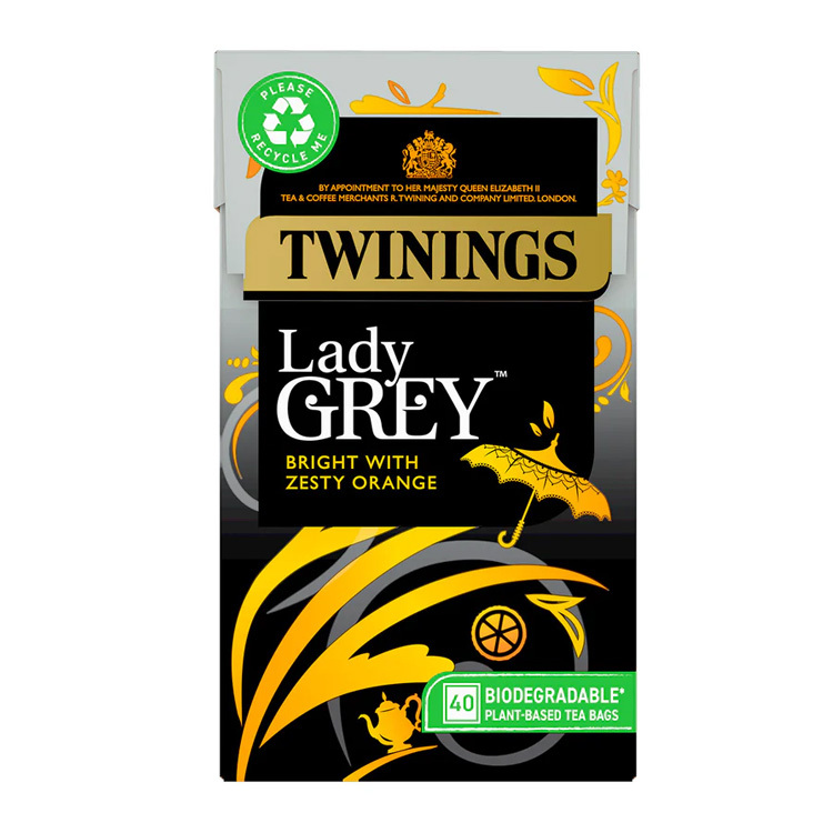 【英國直送】Twinings Lady Grey Tea 女伯爵紅茶包 (40 個茶包)
