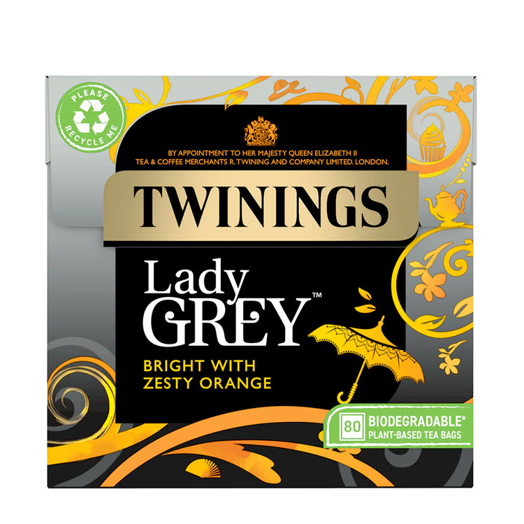 【英國直送】Twinings Lady Grey Tea 女伯爵紅茶包 (80 個茶包)