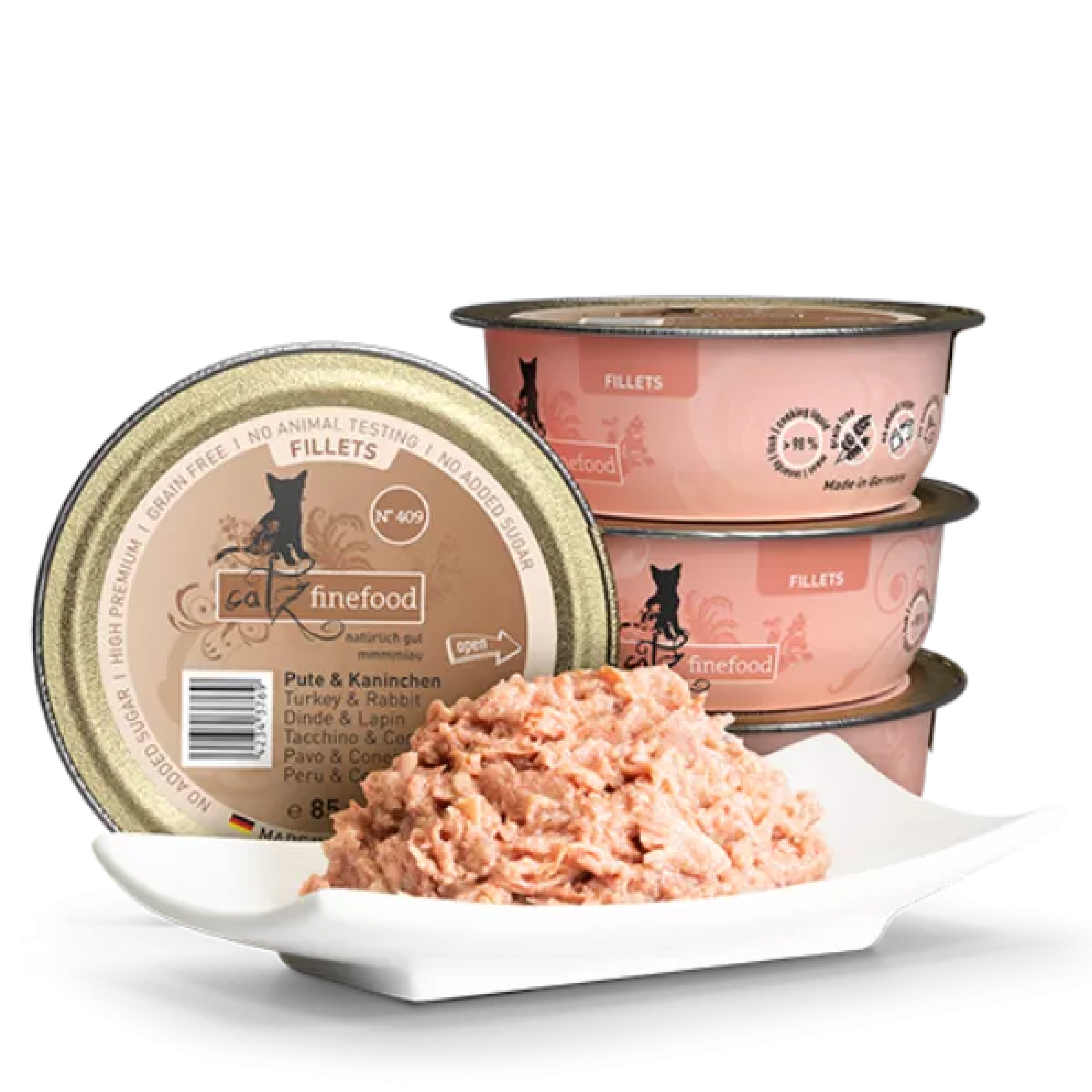 貓餐盒主食系列-409號-火雞+雞肉+兔肉 (85g)