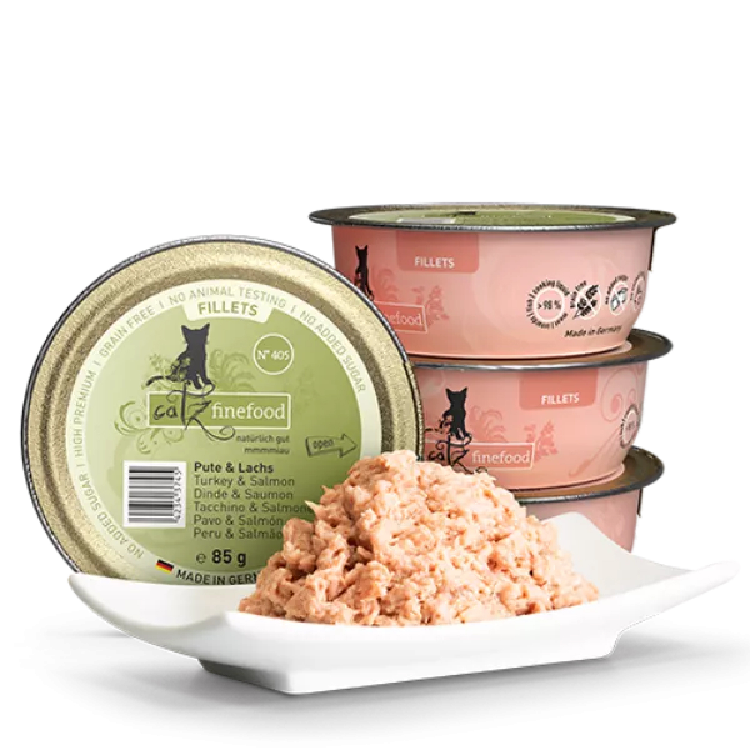 貓餐盒主食系列-405號-火雞+雞肉+三文魚 (85g)