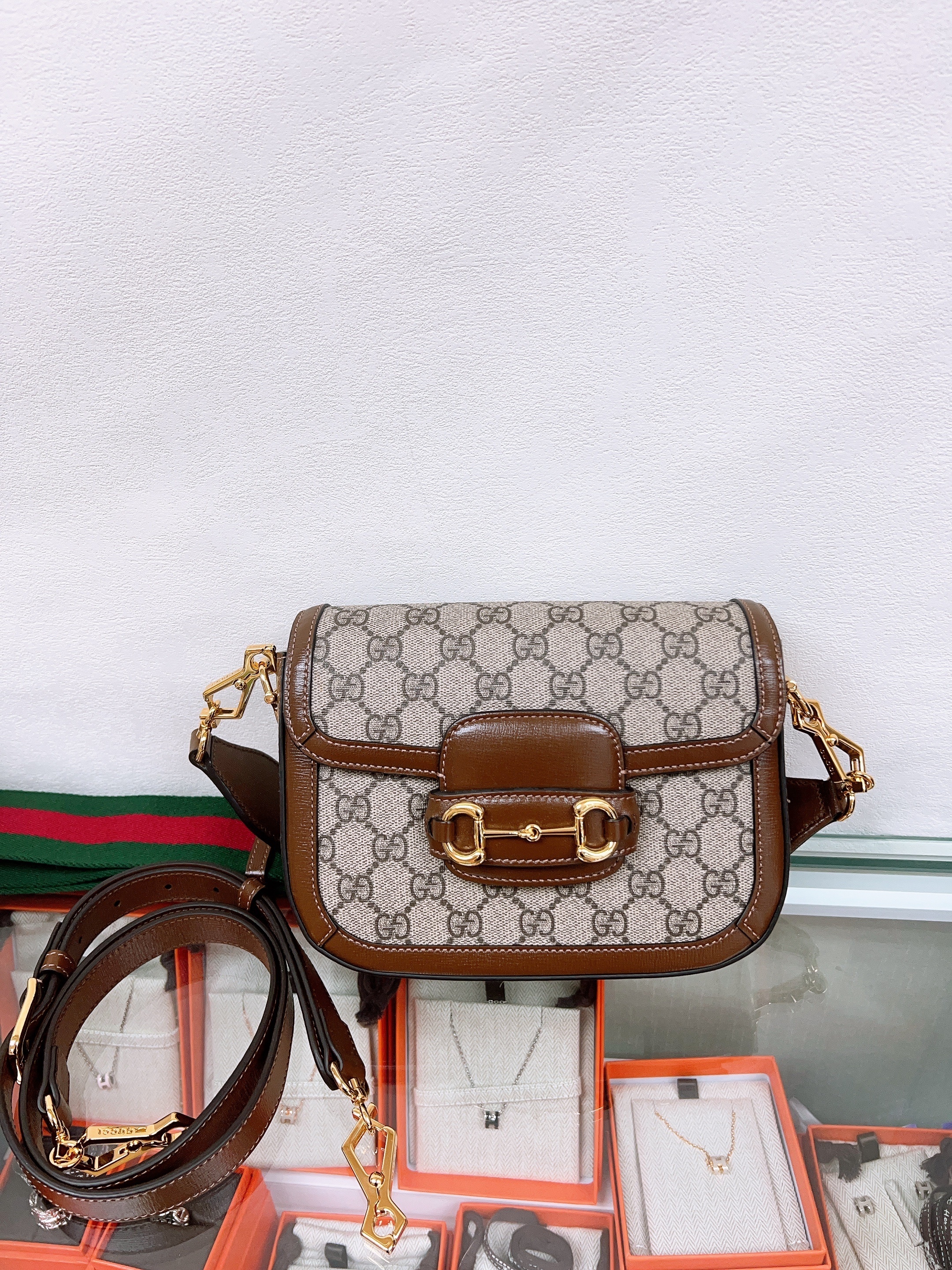 Gucci 1955 horsebit small brown