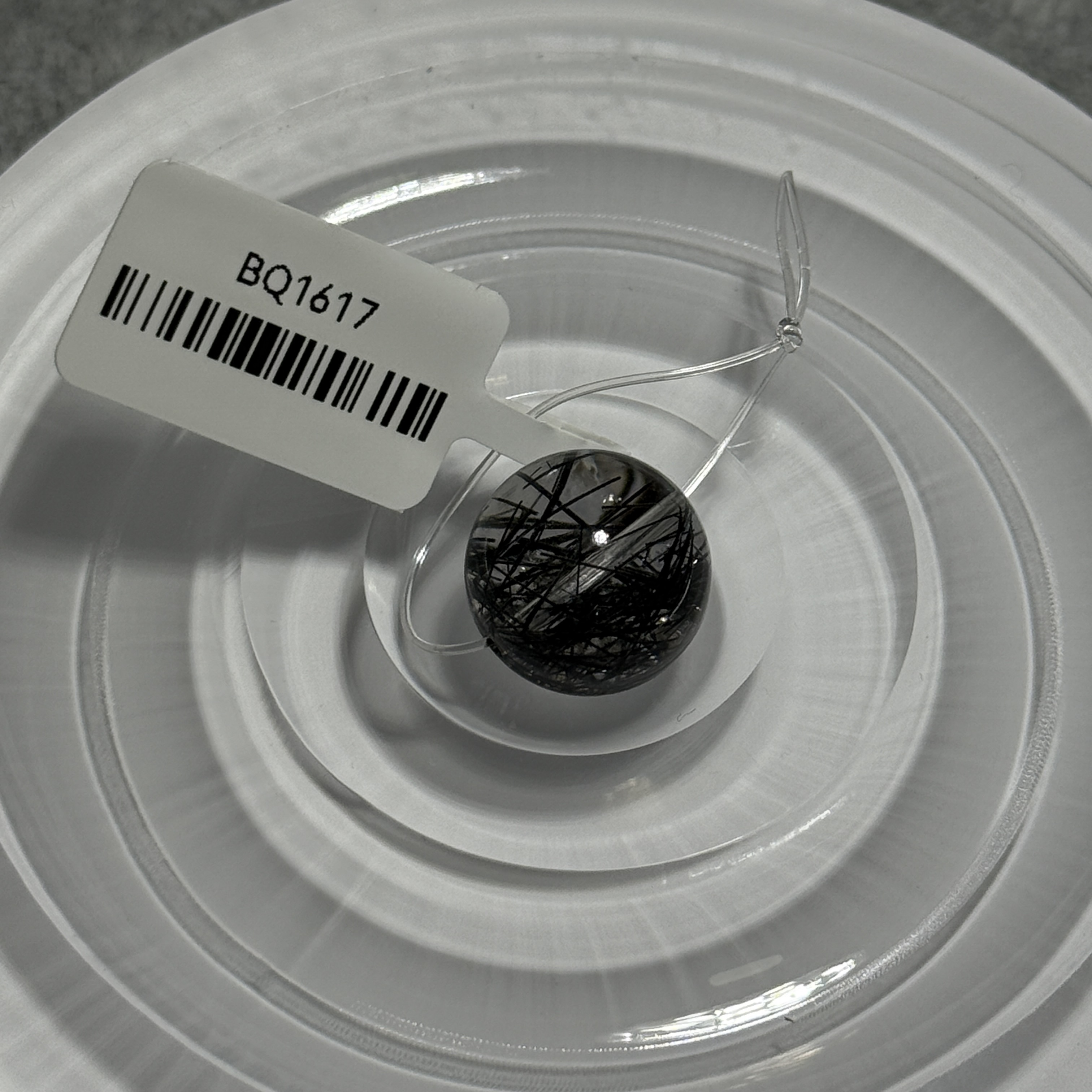 黑髮晶單珠 15mm BQ1617