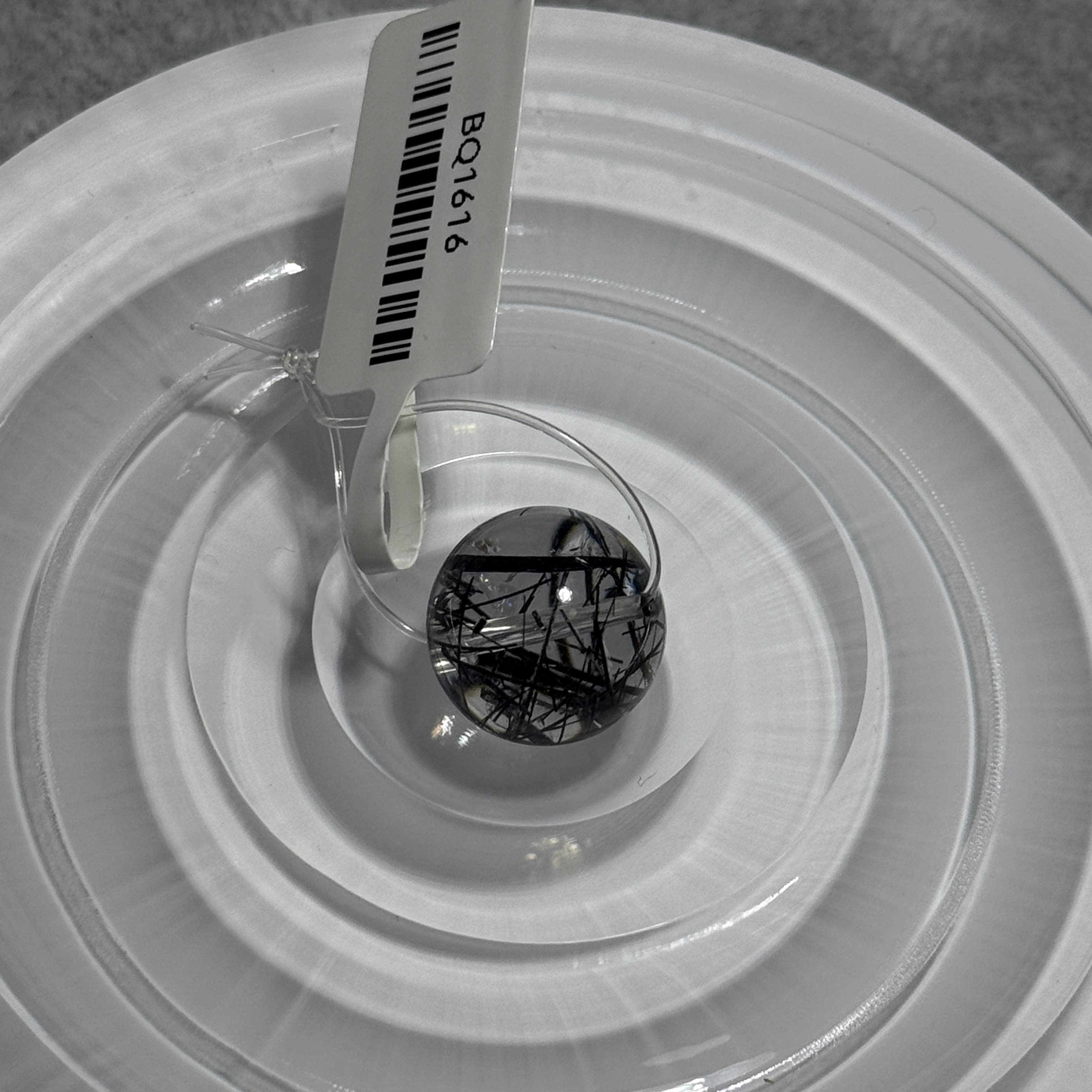 黑髮晶單珠 14.5mm BQ1616