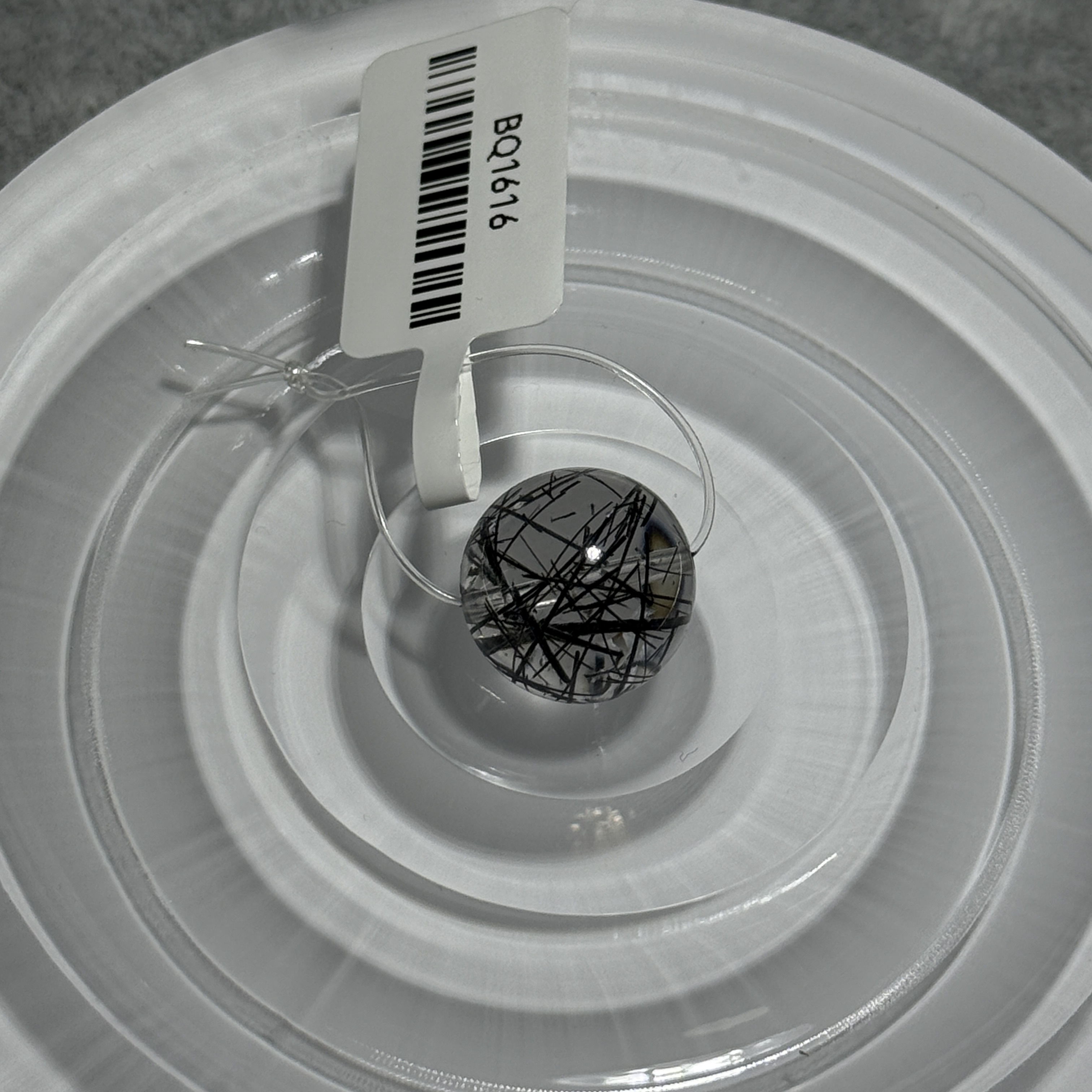 黑髮晶單珠 14.5mm BQ1616