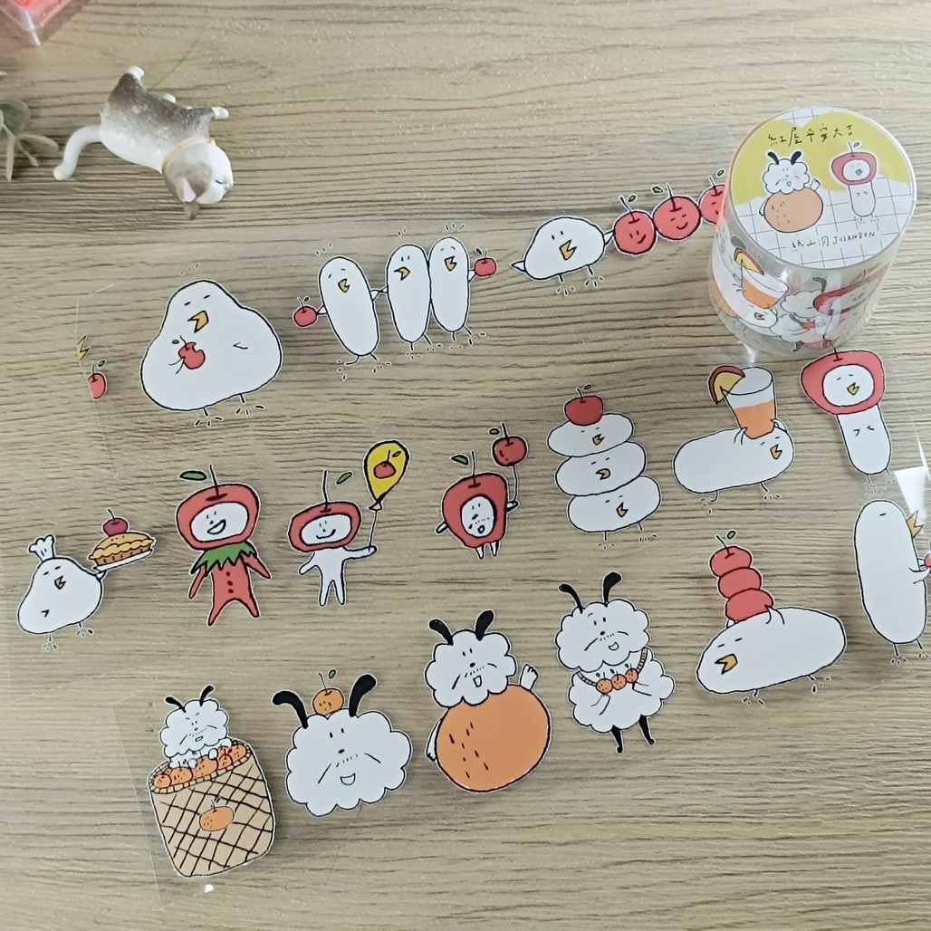 紙山洞．紅屋平安大吉 5cm亮面PET膠帶 <整捲/分裝>