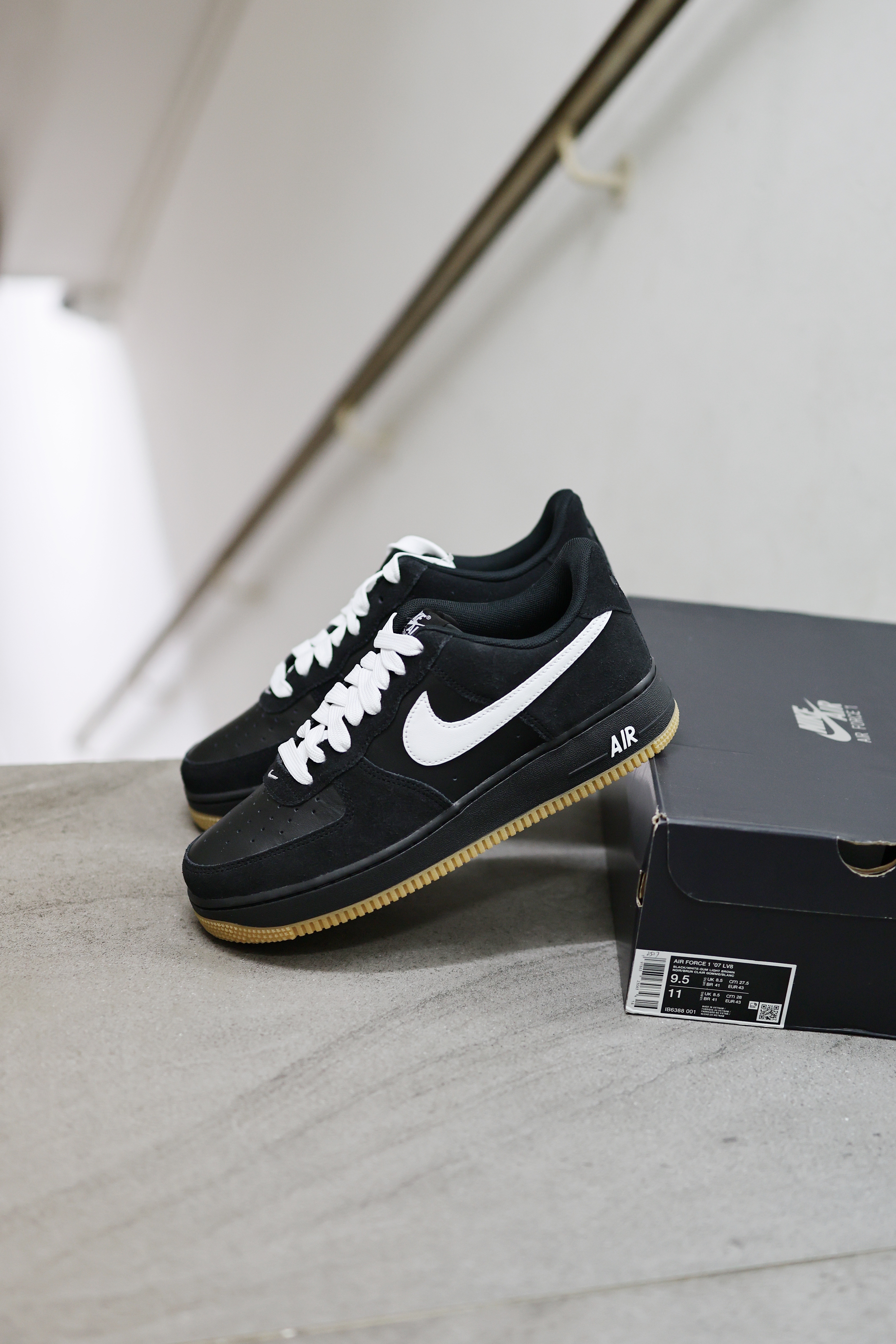 Nike Air Force 1 Low SK8 “Black Gum’黑白生膠底 IB6388-001
