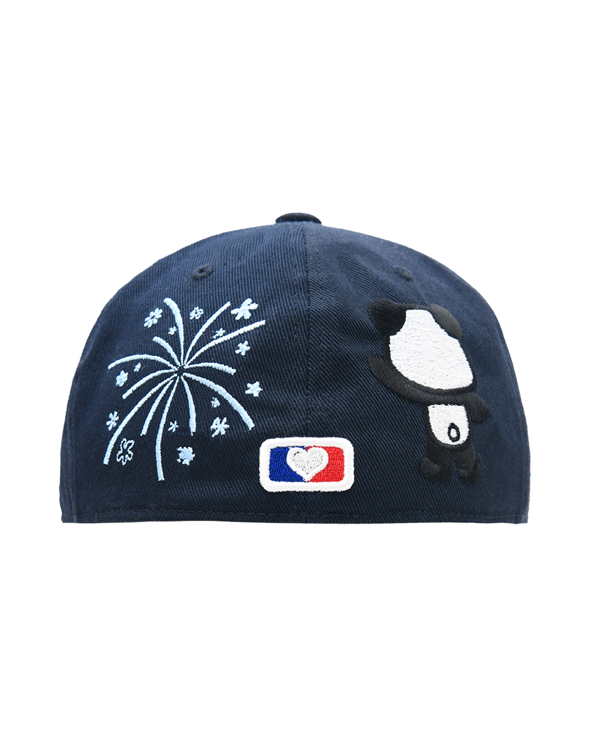 THE MUSEUM VISITOR PANDA EMBROIDERY CAP (NAVY) 全封帽