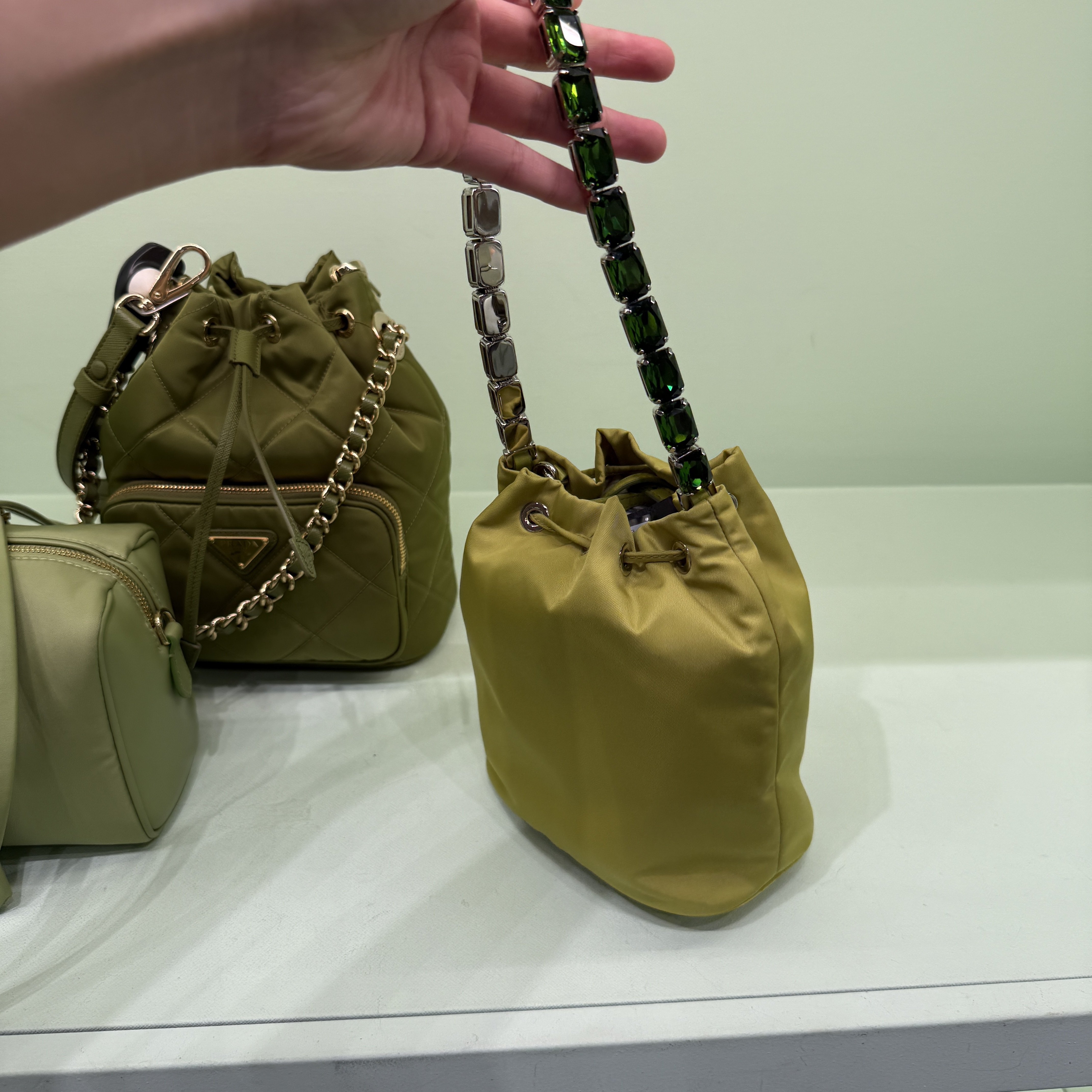 Prada Re-edition 1978 Re-nylon Mini-bag Yellow 1BE067