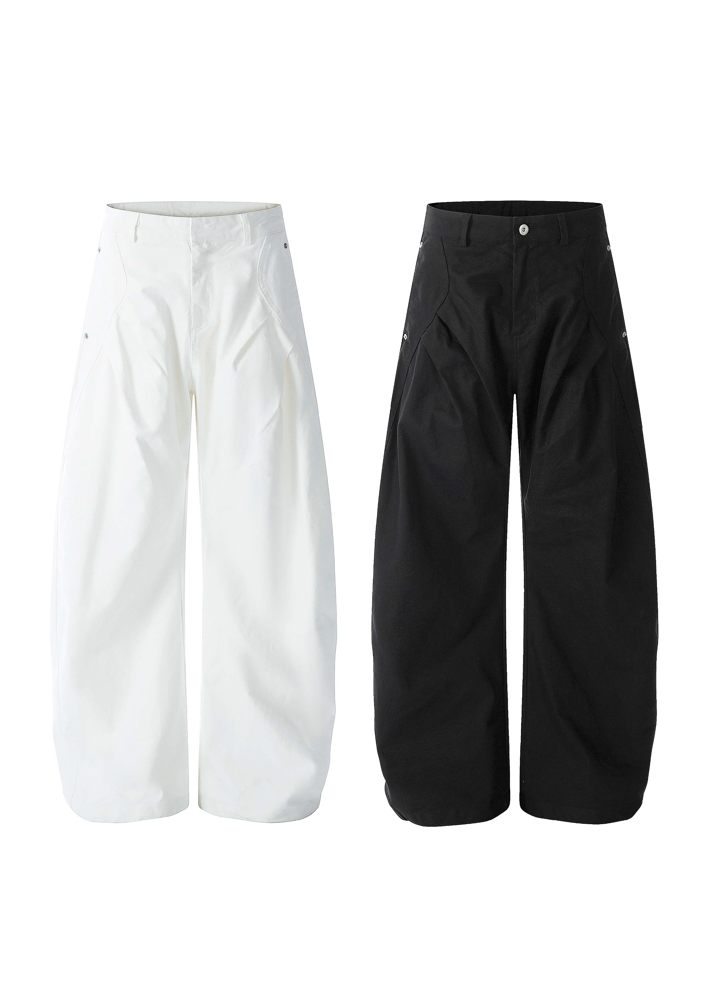 - SIMPLEACTION - 美式復古cleanfit彎刀褲