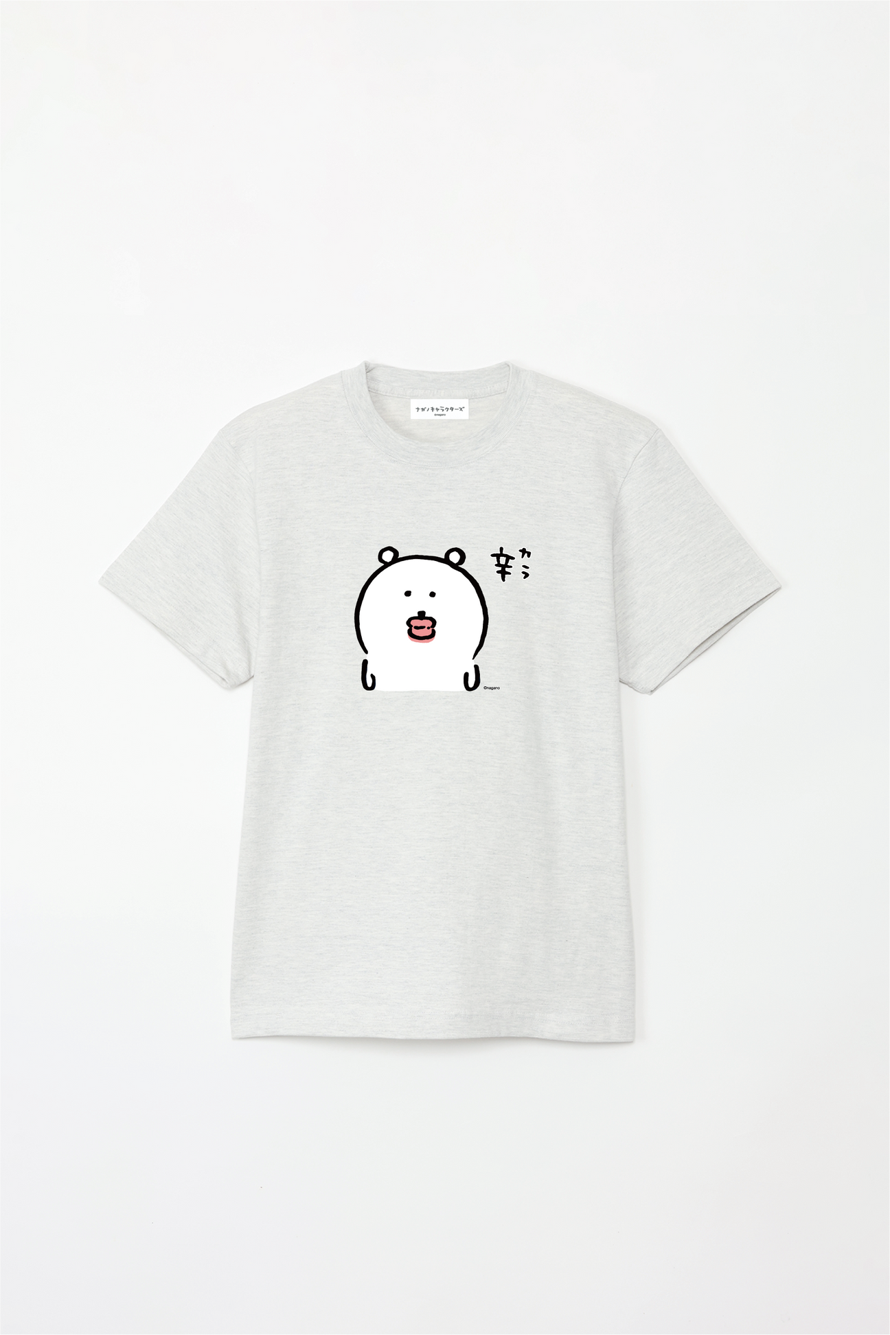 預訂｜白熊 ODM 5.6oz純棉短袖T恤 中央圖案 辣