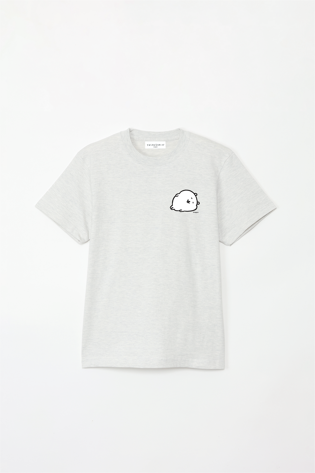 預訂｜白熊 ODM 5.6oz純棉短袖T恤 左胸圖案 躺下睡覺