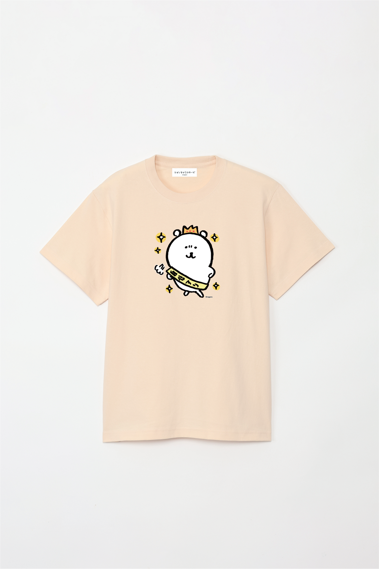 預訂｜白熊 ODM 5.6oz純棉短袖T恤 中央圖案 自信滿滿